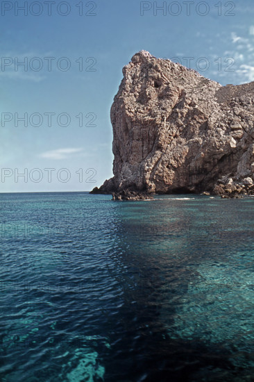 Nature, Italy, region of Sicilia 1975 Isole Egadi, Isola di Marettimo (Egadi Islands,  Marettimo Island).