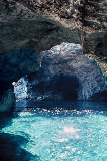 Nature, Italy, region of Sicilia 1975 Isole Egadi, Isola di Marettimo (Egadi Islands,  Marettimo Island).