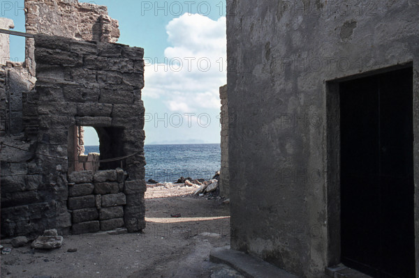 Nature, Italy, region of Sicilia 1975 Isole Egadi, Isola di Marettimo (Egadi Islands,  Marettimo Island).