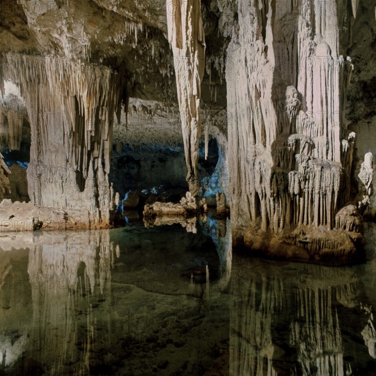 Nature, Italy, region of Sardegna 1975 Riviera del Corallo - Capo Caccia - Grotte di Nettuno (Coral Riviera - Caccia Cape - Neptune Caves).