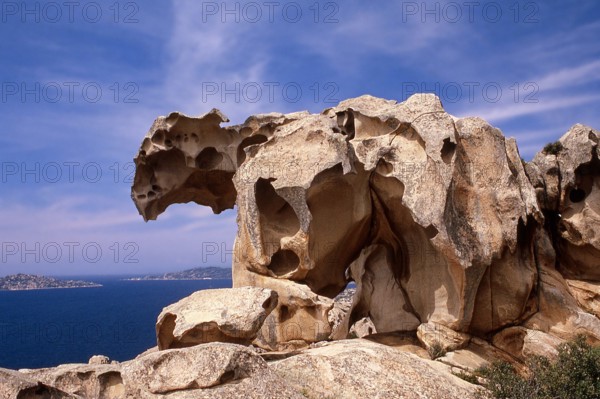 Nature, Italy, region of Sardegna 1975 Gallura - Capo Orso (Bear Cape).
