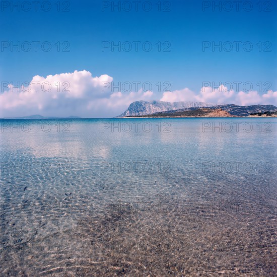 Nature, Italy, region of Sardegna 1975 Punta Coda Cavallo - Isola di Tavolara (Coda Cavallo Cape - Tavolara Island).
