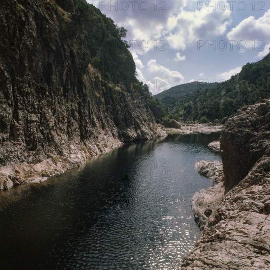 Nature, Italy, region of Sardegna 1975 Massiccio del Gannargentu (Gennargentu Massif).