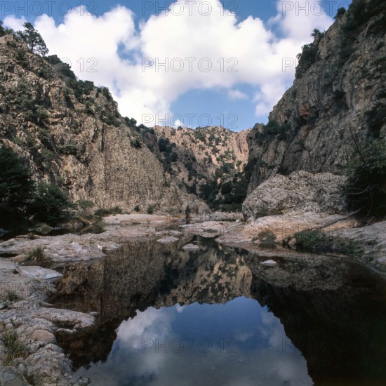 Nature, Italy, region of Sardegna 1975 Massiccio del Gannargentu (Gennargentu Massif).