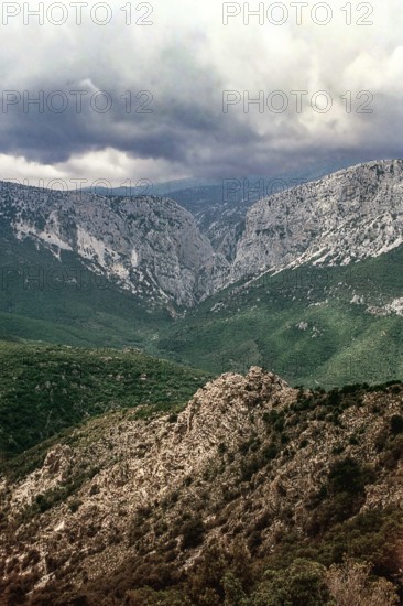 Nature, Italy, region of Sardegna 1975 Massiccio del Gannargentu (Gennargentu Massif).