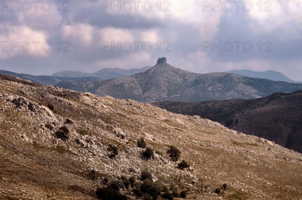 Nature, Italy, region of Sardegna 1975 Massiccio del Gannargentu (Gennargentu Massif).