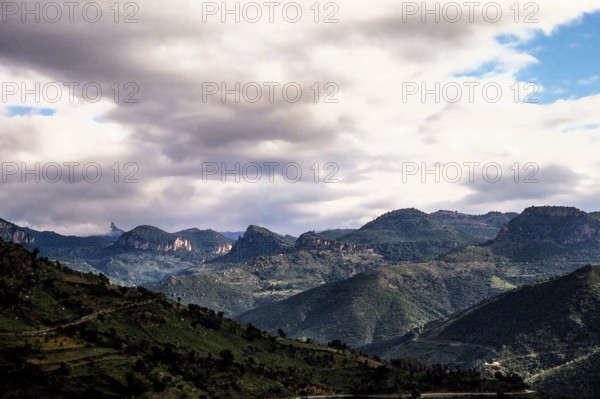 Nature, Italy, region of Sardegna 1975 Massiccio del Gannargentu (Gennargentu Massif).