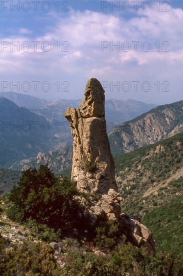 Nature, Italy, region of Sardegna 1975 Massiccio del Gannargentu (Gennargentu Massif).