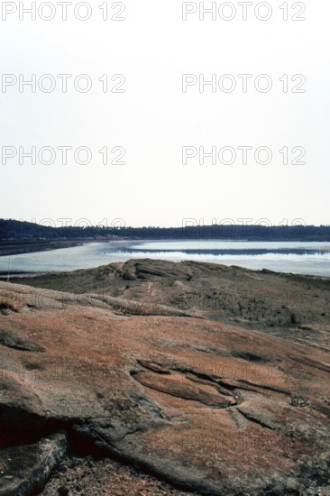 Nature, Italy, region of Sardegna 1975 Lago di Baratz (Baratz Lake).