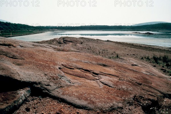 Nature, Italy, region of Sardegna 1975 Lago di Baratz (Baratz Lake).