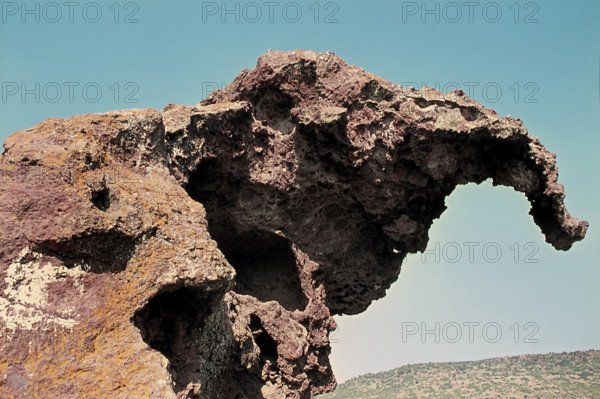 Nature, Italy, region of Sardegna 1975 Roccia dell'Elefante (Elephant Rock).