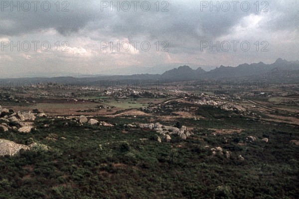 Nature, Italy, region of Sardegna 1975 Piana de Grandi Sassi - Valle della Luna (Plain of the Big Stones - Valley of the Moon).