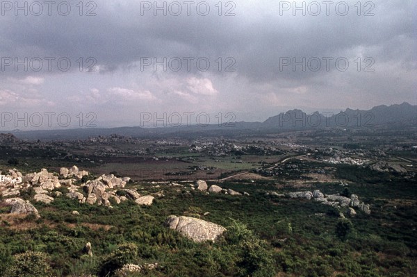 Nature, Italy, region of Sardegna 1975 Piana de Grandi Sassi - Valle della Luna (Plain of the Big Stones - Valley of the Moon).