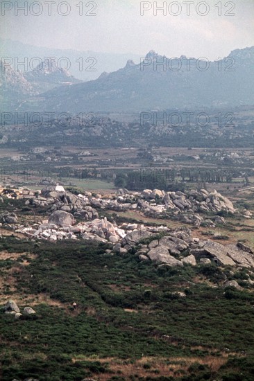Nature, Italy, region of Sardegna 1975 Piana de Grandi Sassi - Valle della Luna (Plain of the Big Stones - Valley of the Moon).