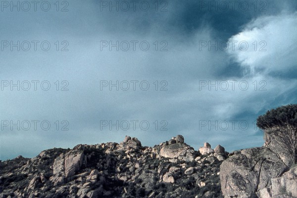 Nature, Italy, region of Sardegna 1975 Piana de Grandi Sassi - Valle della Luna (Plain of the Big Stones - Valley of the Moon).