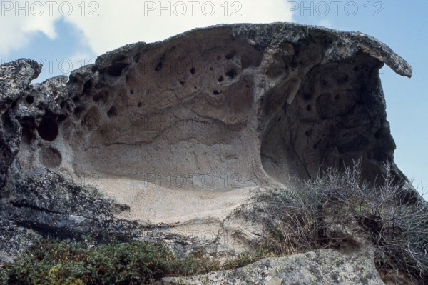 Nature, Italy, region of Sardegna 1975 Piana de Grandi Sassi - Valle della Luna (Plain of the Big Stones - Valley of the Moon).