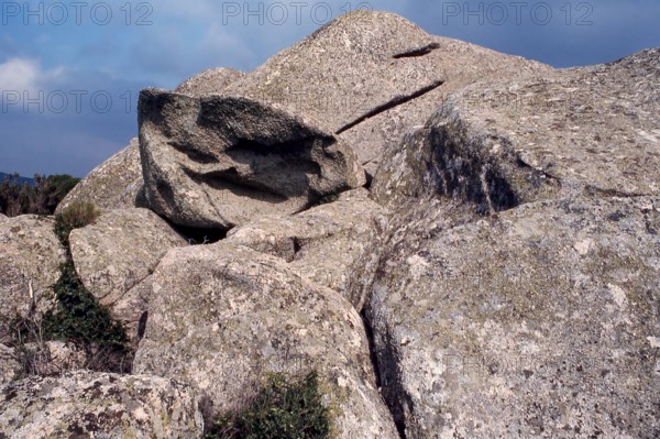Nature, Italy, region of Sardegna 1975 Piana de Grandi Sassi - Valle della Luna (Plain of the Big Stones - Valley of the Moon).