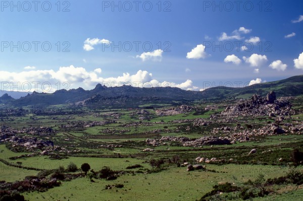 Nature, Italy, region of Sardegna 1975 Piana de Grandi Sassi - Valle della Luna (Plain of the Big Stones - Valley of the Moon).