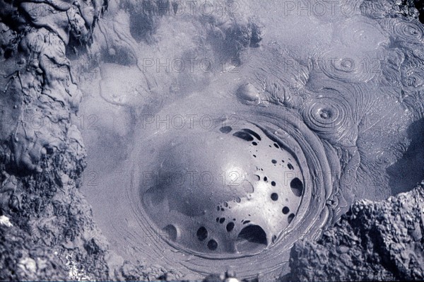 Nature, Italy, region of Campania, 1975 Solfatara of Pozzuoli.