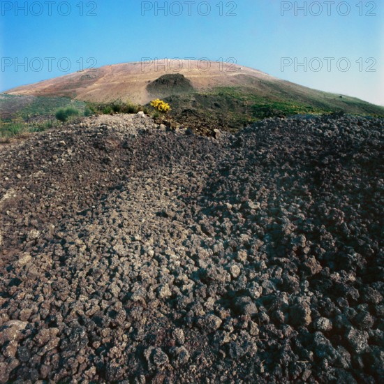 Nature, Italy, region of Campania, 1975 Vesuvius volcano.