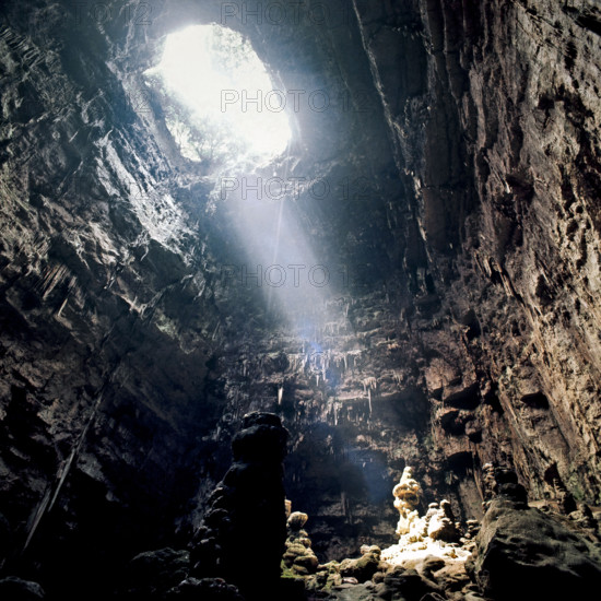 Nature, Italy, region of Puglia 1975 Grotte di Catellana (Castellana caves).