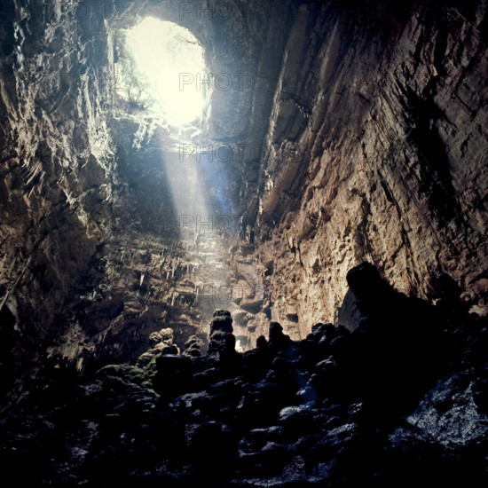 Nature, Italy, region of Puglia 1975 Grotte di Catellana (Castellana caves).