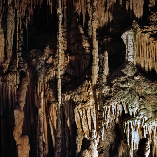 Nature, Italy, region of Puglia 1975 Grotte di Catellana (Castellana caves).