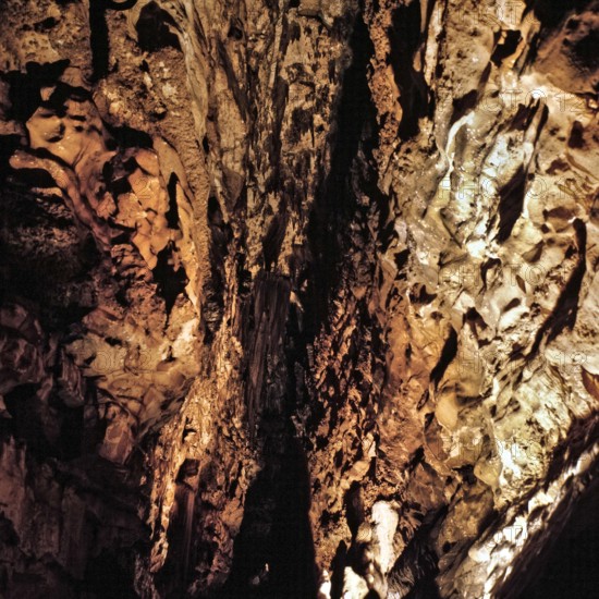 Nature, Italy, region of Puglia 1975 Grotte di Catellana (Castellana caves).