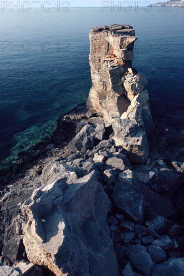 Nature, Italy, region of Puglia 1975 Costa del Salento (Salento coast).