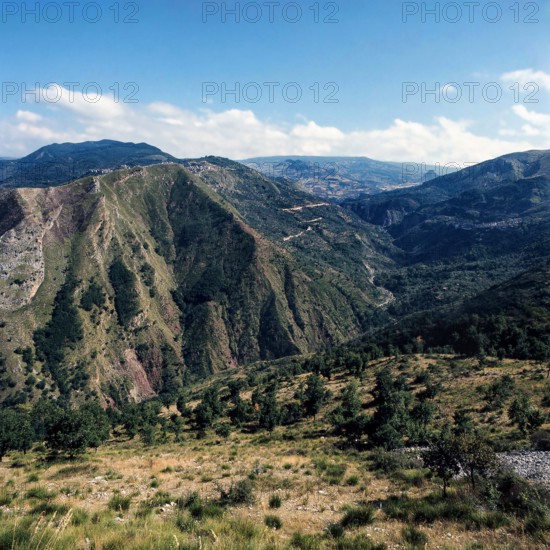 Nature, Italy, region of Sicilia 1975 Monti Nebrodi (Nebrodi Mountains).