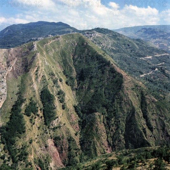 Nature, Italy, region of Sicilia 1975 Monti Nebrodi (Nebrodi Mountains).