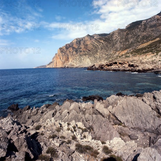 Nature, Italy, region of Sicilia 1975 Isole Egadi, Isola di Marettimo (Egadi Islands,  Marettimo Island).