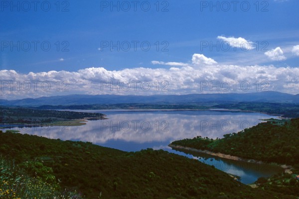 Nature, Italy, region of Sardegna 1975 Lago Omodeo (Omodeo Lake).