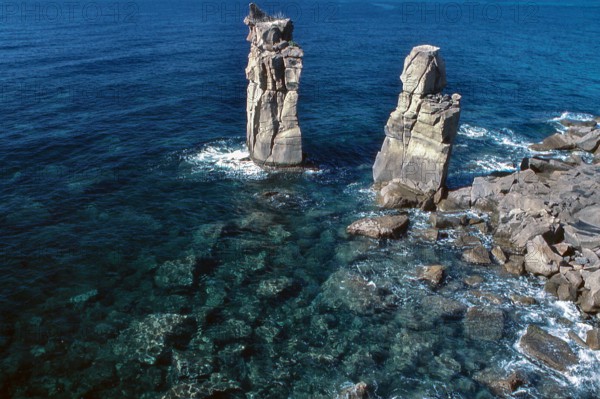 Nature, Italy, region of Sardegna 1975 Isola di San Pietro (San Pietro Island).