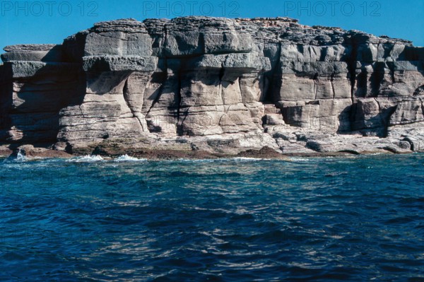 Nature, Italy, region of Sardegna 1975 Isola di San Pietro (San Pietro Island).