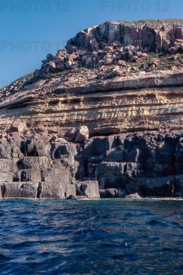 Nature, Italy, region of Sardegna 1975 Isola di San Pietro (San Pietro Island).