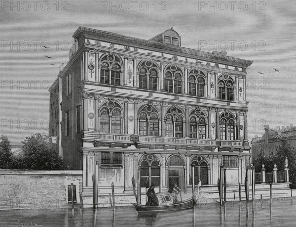Venice, Italy. Palazzo Ca' Vendramin Calergi. Its construction was commissioned by the Loredan family to the architect Mauro Codussi (ca. 1440-1504), starting the works in 1481. After Codussi's death, the construction was continued by the Lombardo family, a family of Venetian sculptors and architects, being completed in 1509. After becoming the property of Guglielmo Gonzaga (1538-1587), Duke of Mantua, it was acquired by Vittore Calergi in 1589. In 1739 the palace was inherited by Niccolo Vendramin, a Venetian nobleman. In 1844 the building was acquired by the Italian princess Marie-Caroline of Bourbon-Two Sicilies (1798-1870), Duchess of Berry. During the turmoil of the unification of Italy, she had to sell the palace to her grandson, Prince Henry of Bourbon-Parma (1851-1905), Count of Bardi. In 1937 Count Lucchesi-Palli sold it to Giuseppe Volpi (1877-1947), Count of Misurata. The German composer Richard Wagner (1813-1883) died in the palace, due to a heart attack he suffered on 13 F...