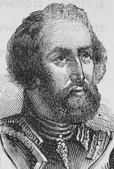 Hernan Cortes, 1st Marquis of the Valley of Oaxaca (1485-1547). Spanish conquistador. He led the expedition that began the conquest of Mexico. Portrait. Engraving. The Spanish and American Illustration (La Ilustracion Espanola y Americana), 1884.