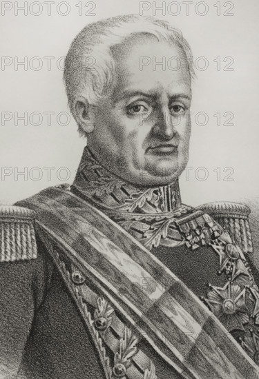 Marcelino Oraa (1788-1851). Spanish military and politician. Military governor and Minister of War. Participated in the First Carlist War. Captain General of the Philippines (1841-1843). Portrait. Drawing by Salcedo. Lithography. Detail. Cronica General de Espana, Historia Ilustrada y Descriptiva de sus Provincias (General Chronicle of Spain, Illustrated and Descriptive History of its Provinces), Philippines, 1871.