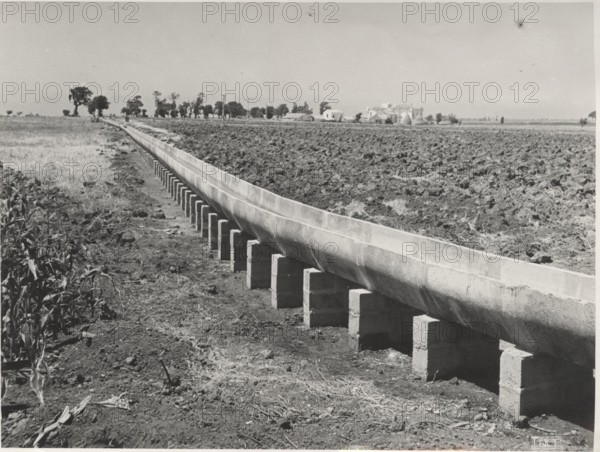 Land reclamation works near Paestum