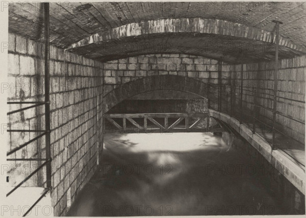 Caposele wellsprings the terminal section of the canal collector of the Apulian Aqueduct