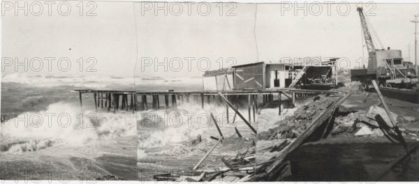 Beach resort in Marina di Pisa, Italy, destroyed by several swells