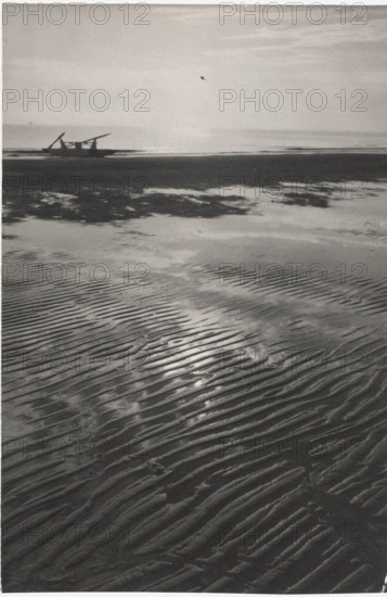 Low tide on an Italian beach