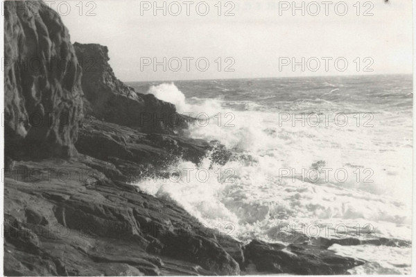 Libeccio wind on Antignano beach