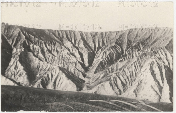 Badland facing the Rio San Cristoforo torrent. Brisighella, Italy