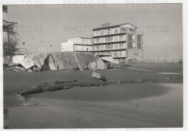 Lido del Savio, Ravenna, Italy. Erosion and flood, the damages