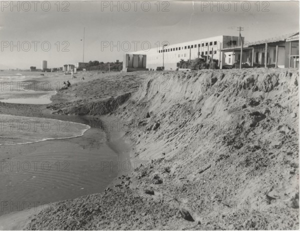 Marina di Massa, Italy, the erosion of the beach