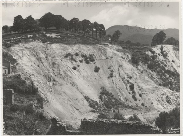 A landslide triggered by the agricoltural use of the soil