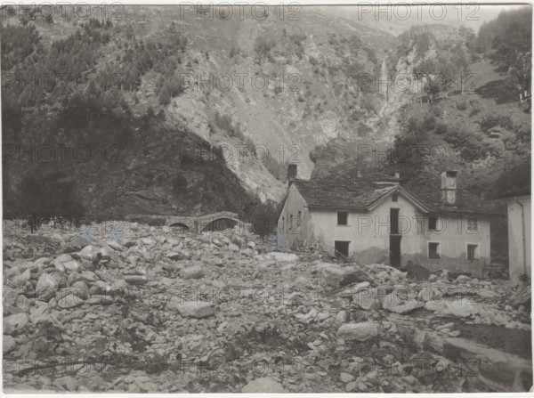 Campodolcino  The Rabbiosa Torrent after the flood of