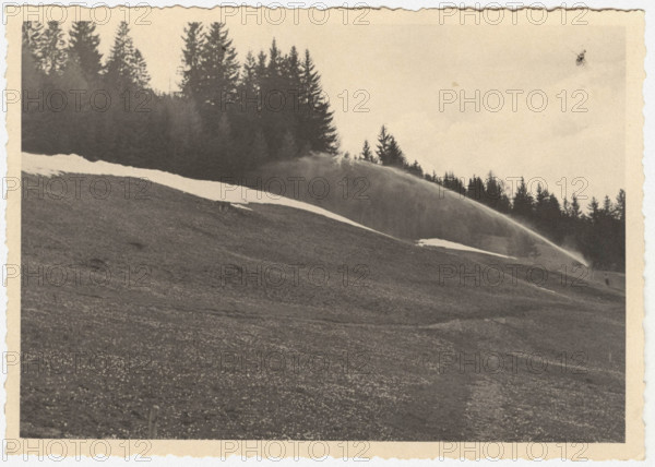 Fertigation causes the snow to melt and destroys the moss